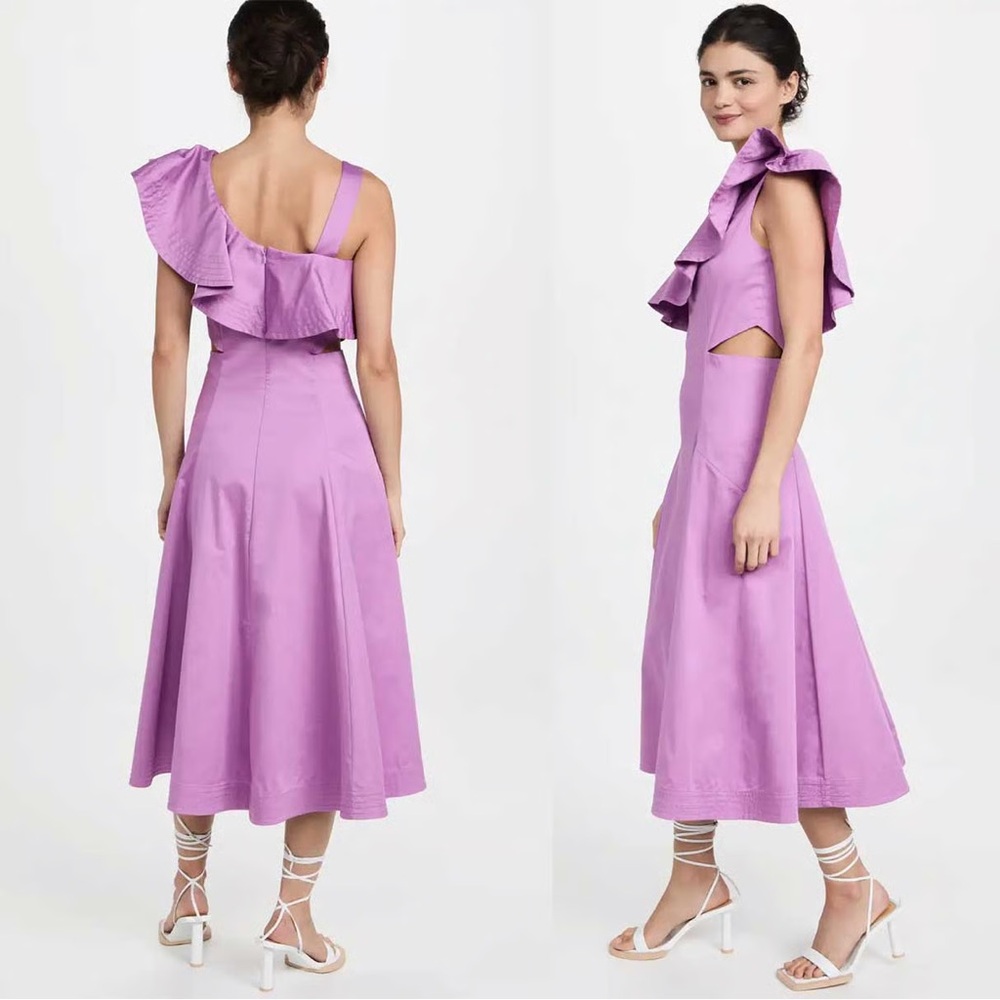 Veronica Beard purple midi dress sz2